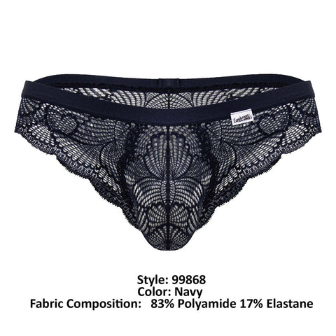 CandyMan 99868 Lace Briefs Color Navy