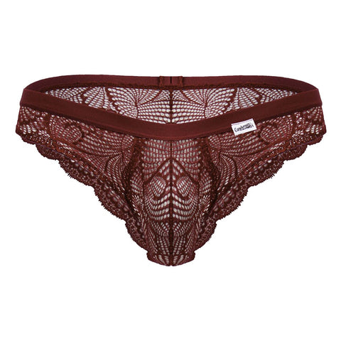 CandyMan 99868 Lace Briefs Color Wine