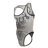 CandyMan 99869 Egyptian Bodysuit Color Nude-Black