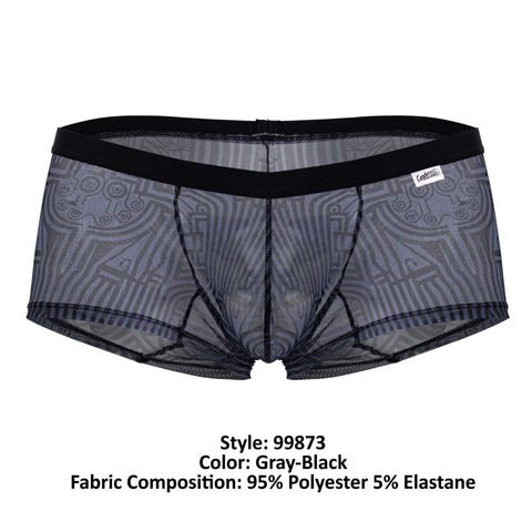 CandyMan 99873 Egyptian Trunks Color Gray-Black