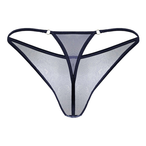 CandyMan 99875 Water prints Thongs Color Blue-White