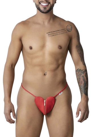 CandyMan 99892 Heart Thongs Color Red