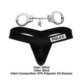 CandyMan 99912 Police Thongs Color Black