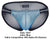 Clever 1657 Mockery Bikini Color Blue