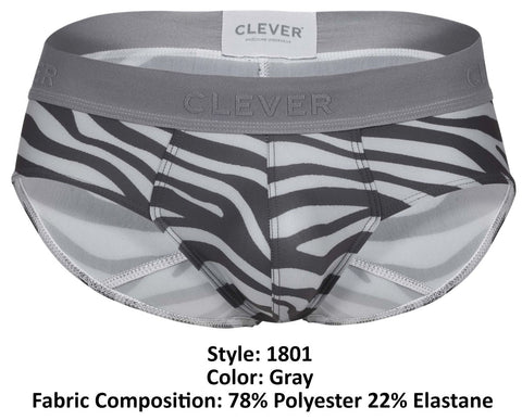 Clever 1801 Cebra Briefs Color Gray