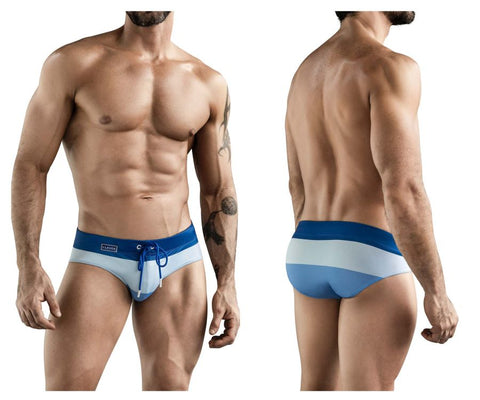 Clever 1802 Wave Swim Briefs Color Blue