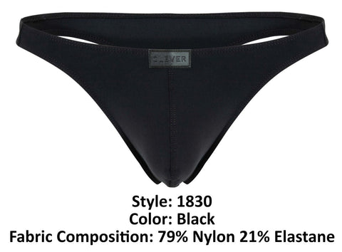 Clever 1830 Desirable Thongs Color Black