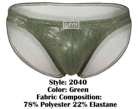 Clever 2040 Luxe Briefs Color Green