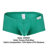 Clever 229950 3PK Autralian Latin Trunks Color Green-Pink-Blue