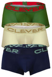 Clever 229953 3PK Australian Latin Trunks Color Beige-Blue-Green