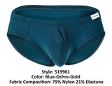 Clever 519961 3PK Australian Latin Briefs Briefs Color Blue-Ochre-Gold