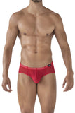 Clever 519962 3PK Australian Latin Briefs Briefs Color Red-Black-Grape