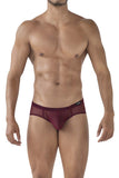 Clever 519962 3PK Australian Latin Briefs Briefs Color Red-Black-Grape