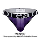 Doreanse 1008-PPL Sexy Pouch Thongs Color Purple