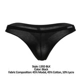 Doreanse 1392-BLK Euro Thong Color Black