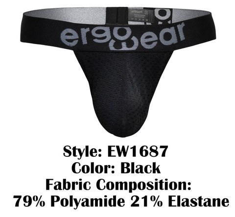 ErgoWear EW1687 MAX FLOW G-String Color Black