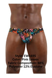 ErgoWear EW1695 FEEL SW Swim Briefs Color Pink Leaves