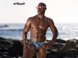 ErgoWear EW1697 FEEL SW Swim Briefs Color Abstract Blue