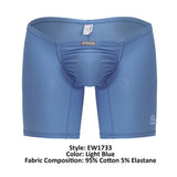 ErgoWear EW1733 FEEL GR8 Cotton Boxer Briefs Color Light Blue