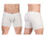 ErgoWear EW1737 FEEL GR8 Cotton Boxer Briefs Color White