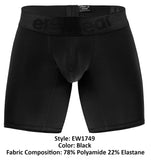 ErgoWear EW1749 MAX BOLD Boxer Briefs Color Black
