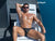 ErgoWear EW1763 FEEL SW Swim Briefs Color Black-White
