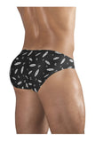 ErgoWear EW1763 FEEL SW Swim Briefs Color Black-White