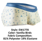 ErgoWear EW1770 SLK SE Trunks Color Vanilla-Birds