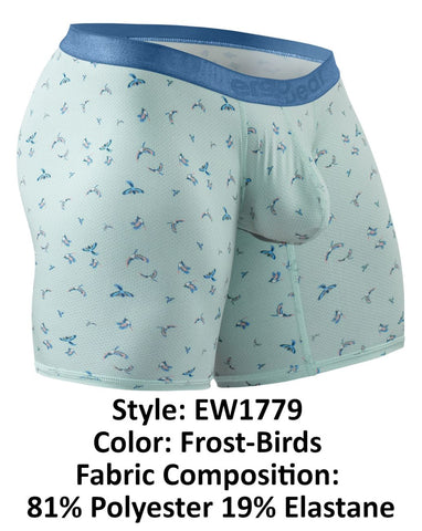 ErgoWear EW1779 SLK SE Boxer Briefs Color Frost-Birds