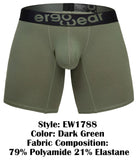 ErgoWear EW1788 MAX FLOW Boxer Briefs Color Dark Green