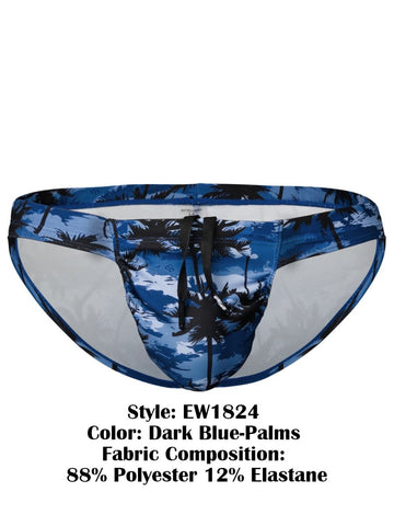 ErgoWear EW1824 FEEL SW Swim Bikini Color Dark Blue-Palms