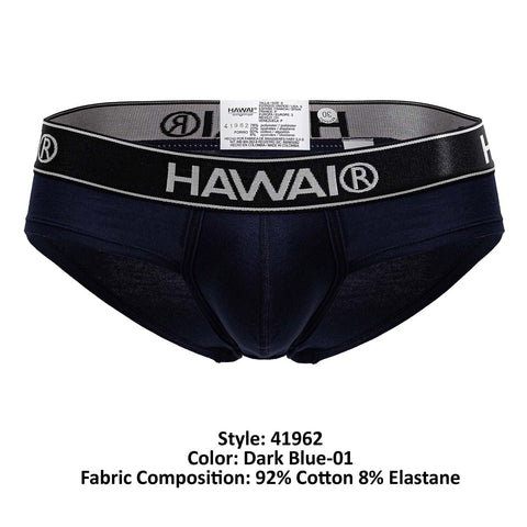 HAWAIR 41962 Cotton blend Briefs Color Dark Blue-01