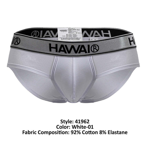 HAWAIR 41962 Cotton blend Briefs Color White-01