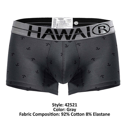 HAWAIR 42521 Cotton blend Trunks Color Gray