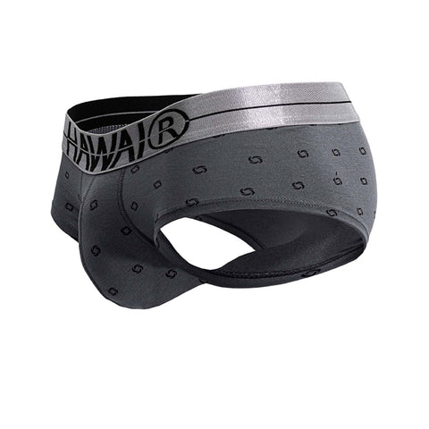 HAWAIR 42531 Cotton blend Briefs Color Gray