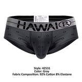 HAWAIR 42531 Cotton blend Briefs Color Gray