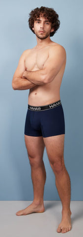 HAWAIR 4986 Cotton blend Trunks Color Dark Blue-01