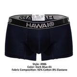 HAWAIR 4986 Cotton blend Trunks Color Dark Blue-01