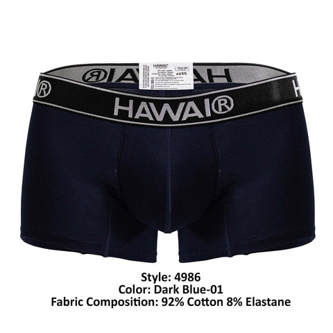 HAWAIR 4986 Cotton blend Trunks Color Dark Blue-01