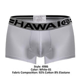 HAWAIR 4986 Cotton blend Trunks Color White-01