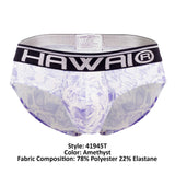 HAWAI 41945T Animal Print Hip Briefs Color Amethyst