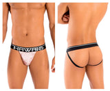 HAWAI 41946T Animal Print Athletic Jockstrap Color Pink