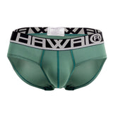 HAWAI 41963 Solid Hip Briefs Color Green