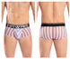 HAWAI 42053 Lines Mini Trunks Color White