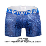 HAWAI 42104 Printed Boxer Briefs Color Royal Blue