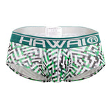 HAWAI 42135 Geometric Mini Trunks Color Green