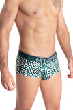 HAWAI 42135 Geometric Mini Trunks Color Green