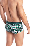 HAWAI 42135 Geometric Mini Trunks Color Green