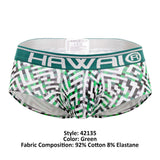 HAWAI 42135 Geometric Mini Trunks Color Green