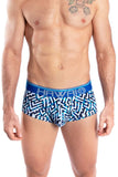 HAWAI 42135 Geometric Mini Trunks Color Royal Blue